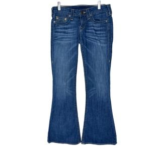 True Religion Y2K Low Rise Flare Jeans Size 27 - Small - Med Wash